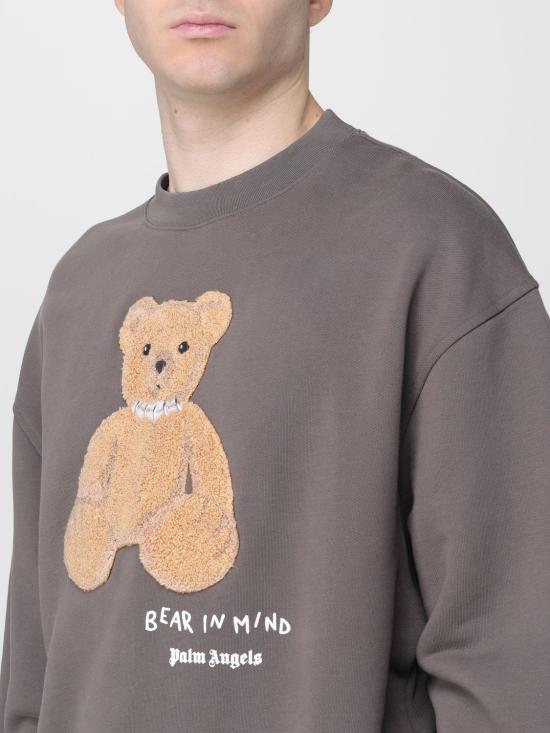25FW 팜앤젤스 긴팔 티셔츠 BA08HF25FLE004 0760 Grey - PALM ANGELS