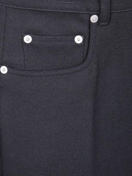 25FW 릭 오웬스 스트레이트 팬츠 RR02E1335WD 09 Black - RICK OWENS