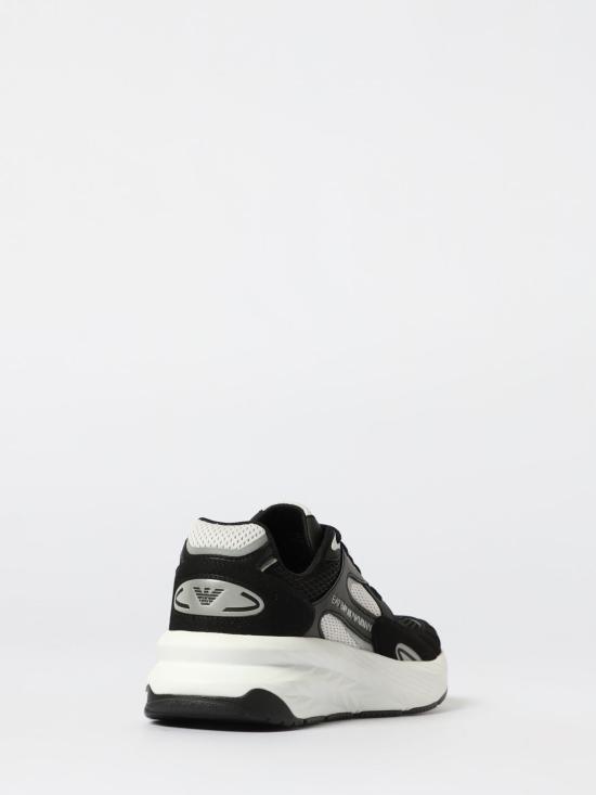 25FW 엠포리오 아르마니 스니커즈 7X000342AF18617 MZ192 Black - EMPORIO ARMANI
