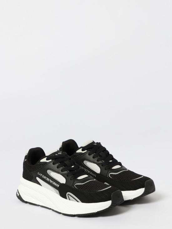 25FW 엠포리오 아르마니 스니커즈 7X000342AF18617 MZ192 Black - EMPORIO ARMANI