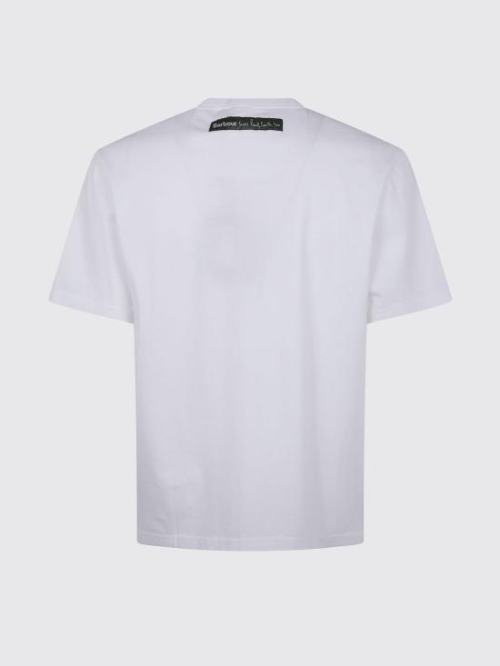 25FW 바버 반팔 티셔츠 MTS1525 WH11 White - BARBOUR