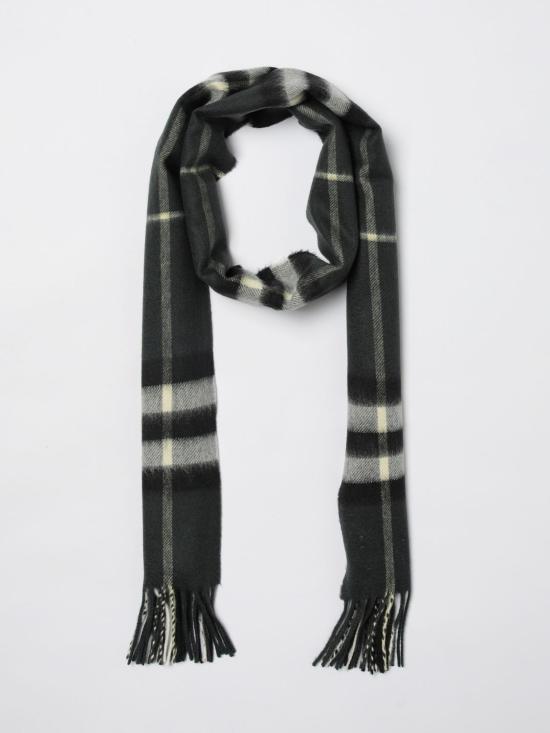 25FW 버버리 체크 캐시미어 스카프 8112629 Green - BURBERRY