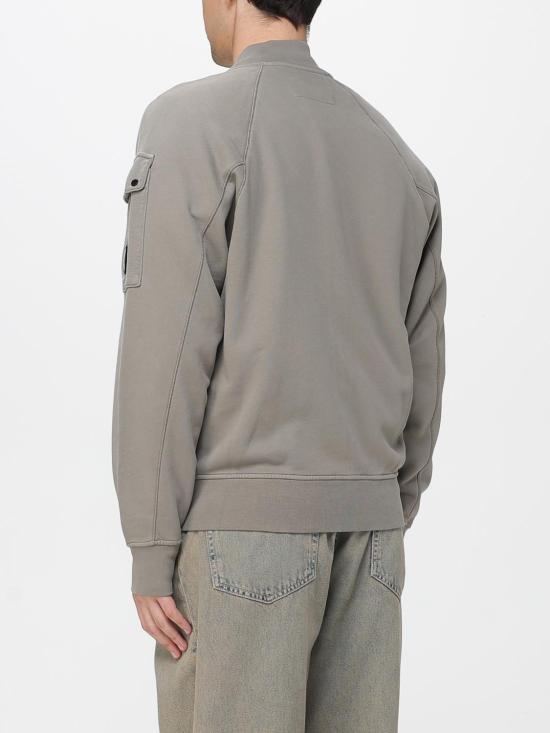 25FW 씨피 컴퍼니 다이애그널 플리스 봄버 풀집 자켓 19CMSS205A006372G 356 Grey - C.P. COMPANY