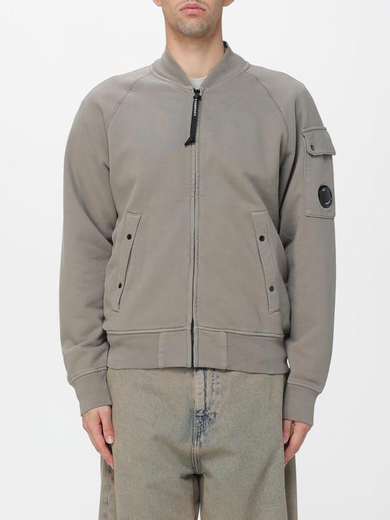 25FW 씨피 컴퍼니 다이애그널 플리스 봄버 풀집 자켓 19CMSS205A006372G 356 Grey