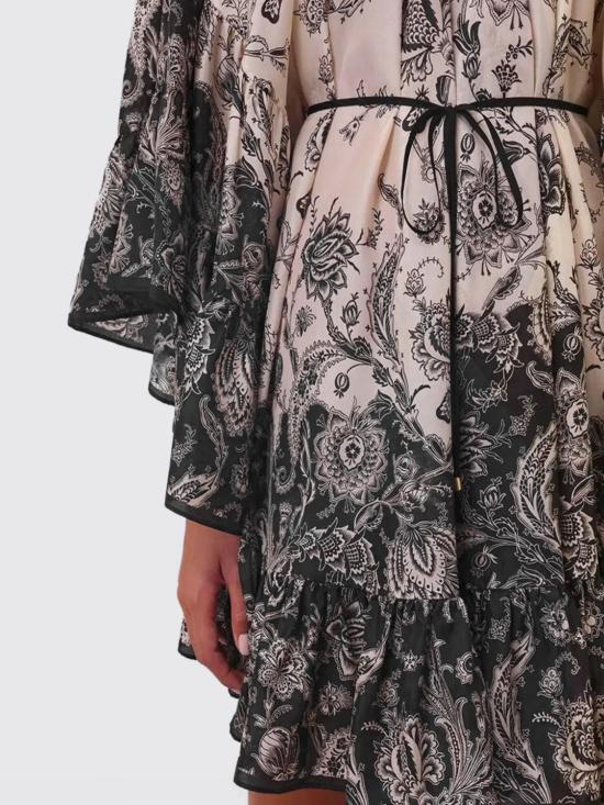 25FW 짐머만 롱 원피스 3420DSS251 CRMBLKFLO Beige - ZIMMERMANN