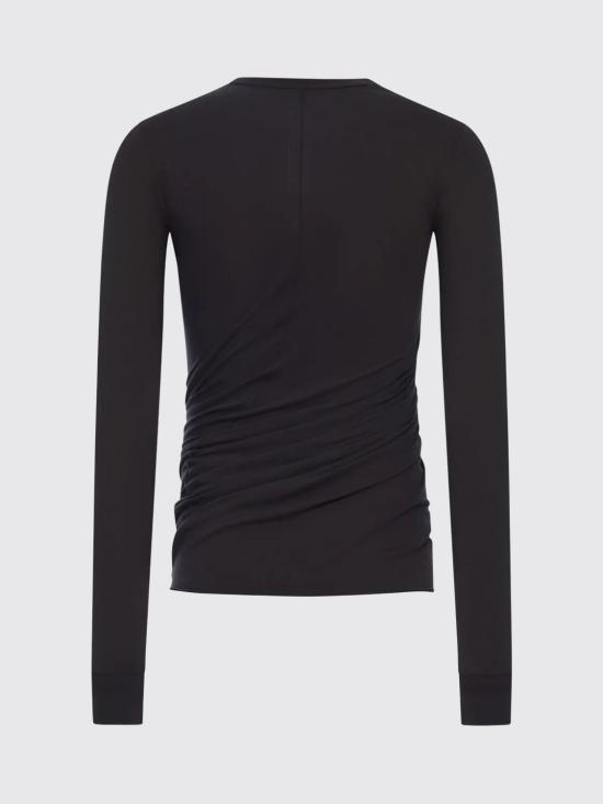 25FW 릭 오웬스 반팔 티셔츠 RU02E1252JA 09 Black - RICK OWENS