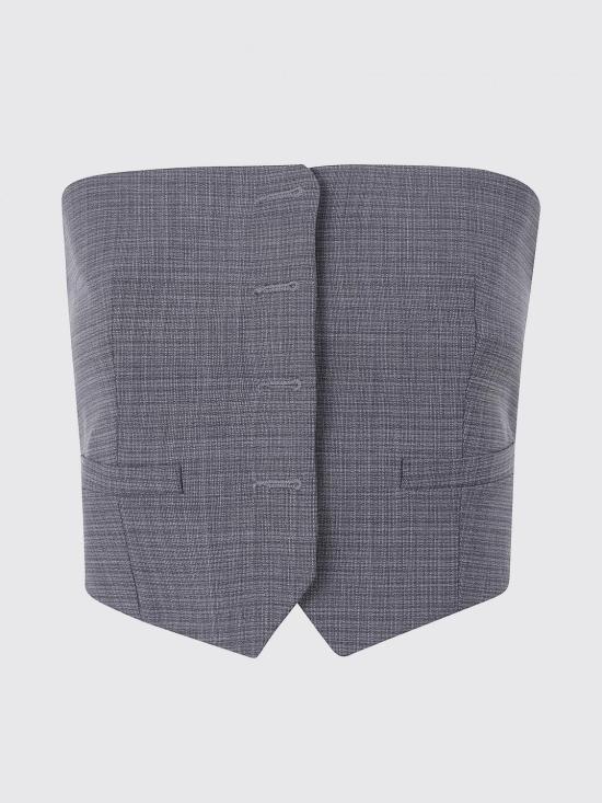 25FW 알렉산더 왕 민소매 티셔츠 1WC3251135 085 Grey