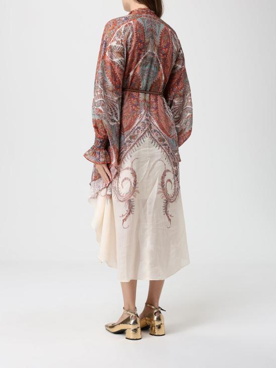 25FW 짐머만 롱 원피스 2877DSS251 CMP Brown - ZIMMERMANN