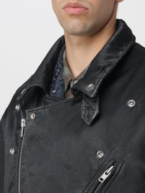 25FW MM6 메종마르지엘라 바이커 자켓 SH0AM0066M35452 899 Black - MM6 MAISON MARGIELA