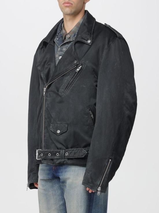 25FW MM6 메종마르지엘라 바이커 자켓 SH0AM0066M35452 899 Black - MM6 MAISON MARGIELA