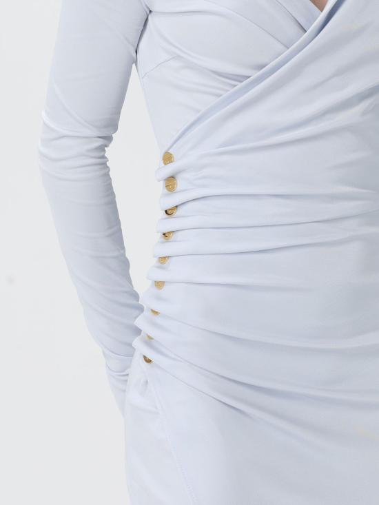 25FW 엘리자베타프랜치 롱 원피스 AB822 EA7 White - ELISABETTA FRANCHI