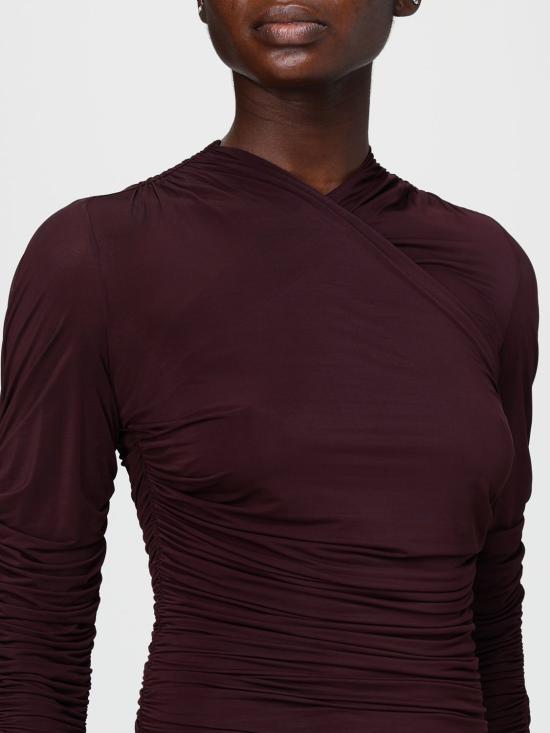 25FW 엘리자베타프랜치 롱 원피스 AB888 EA4 Wine - ELISABETTA FRANCHI