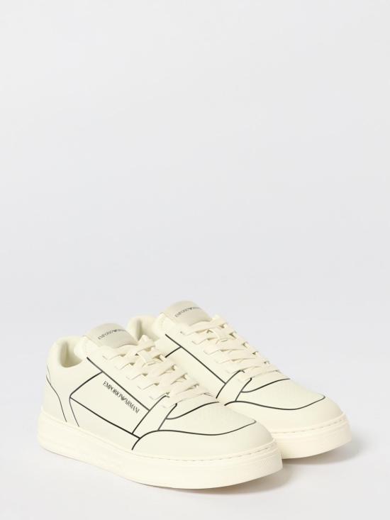 25FW 엠포리오 아르마니 뮬/슬리퍼 EM002852AF18014 M0017 White - EMPORIO ARMANI