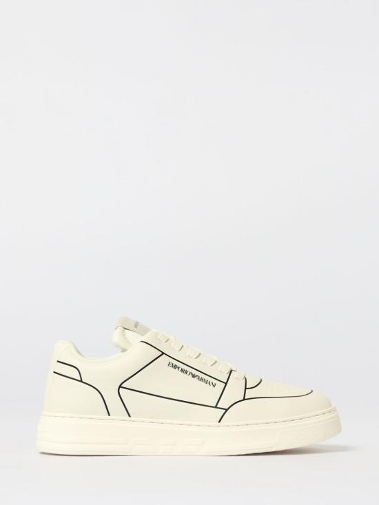 25FW 엠포리오 아르마니 뮬/슬리퍼 EM002852AF18014 M0017 White