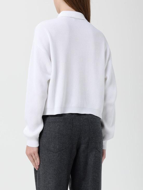 25FW 브루넬로 쿠치넬리 폴로 티셔츠 M19194705 T835 C159 White - BRUNELLO CUCINELLI