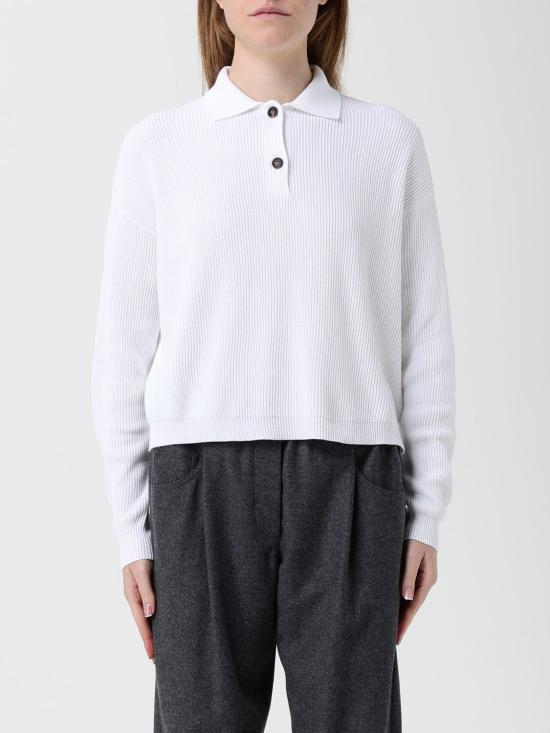 25FW 브루넬로 쿠치넬리 폴로 티셔츠 M19194705 T835 C159 White