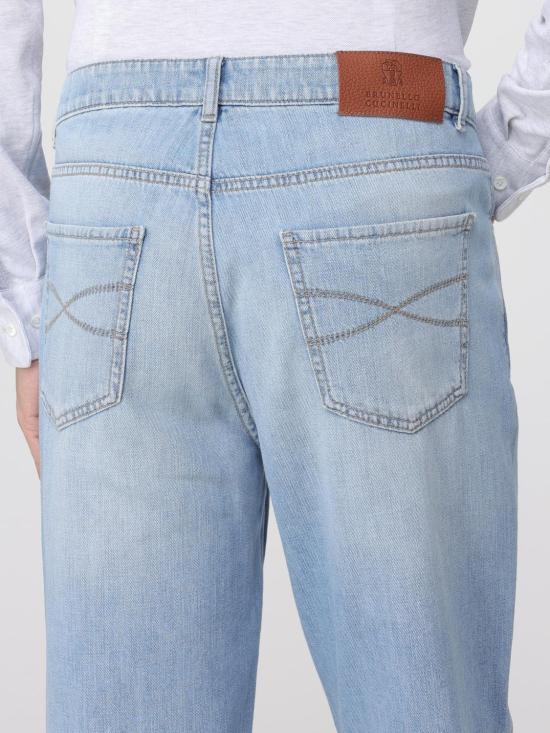 25FW 브루넬로 쿠치넬리 데님 팬츠 Y0Z37D3210 T0Z37 C1469 Stone Washed - BRUNELLO CUCINELLI