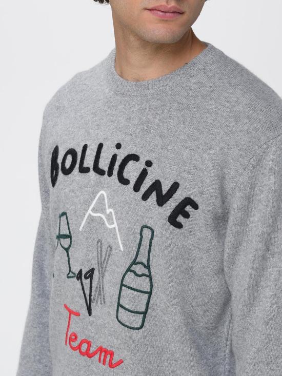 25FW 세인트바쓰 스웨터 HER0001 BOLLICINE LINE 15ML EMB Grey - MC2 SAINT BARTH