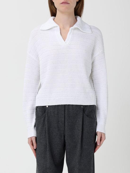 25FW 브루넬로 쿠치넬리 폴로 티셔츠 MDV754005 T804 CJ159 White