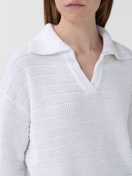 25FW 브루넬로 쿠치넬리 폴로 티셔츠 MDV754005 T804 CJ159 White - BRUNELLO CUCINELLI