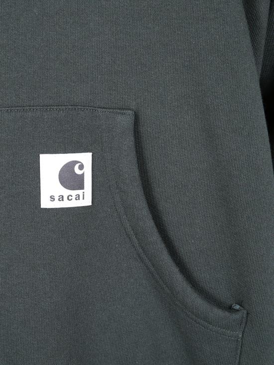 25FW 사카이 X 칼하트 WIP 긴팔 티셔츠 2500993S 551 Green - SACAI X CARHARTT WIP