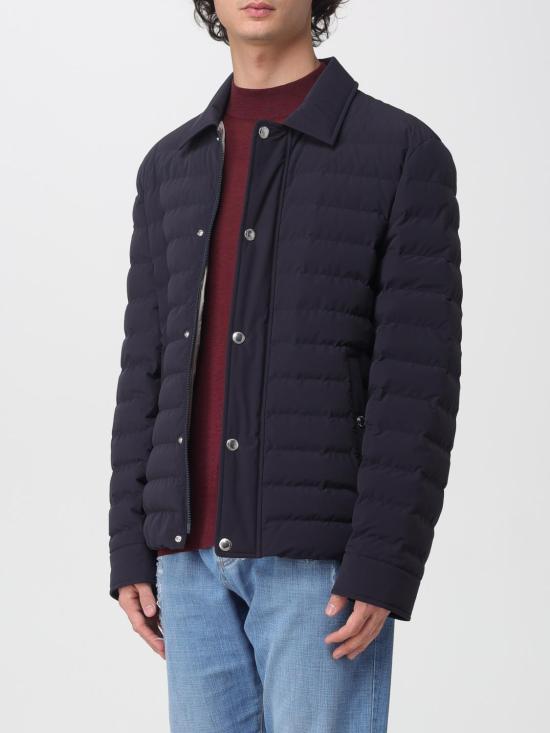 25FW 브루넬로 쿠치넬리 숏패딩 MM49F1846 TM49F CVL16 Navy - BRUNELLO CUCINELLI