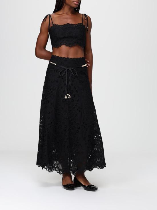 25FW 짐머만 탑 4245TSS251 BLK Black - ZIMMERMANN