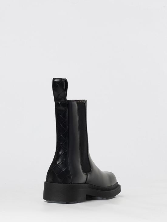 25FW 보테가베네타 뮬/슬리퍼 837814V2WT0 1000 Black - BOTTEGA VENETA