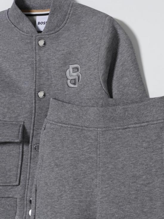 25FW [키즈] 보스 오버롤 J52482 A46 Grey - BOSS