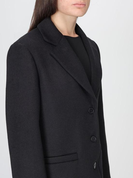 25FW 리우조 코트 MF5149T165A 22222 Black - LIU JO