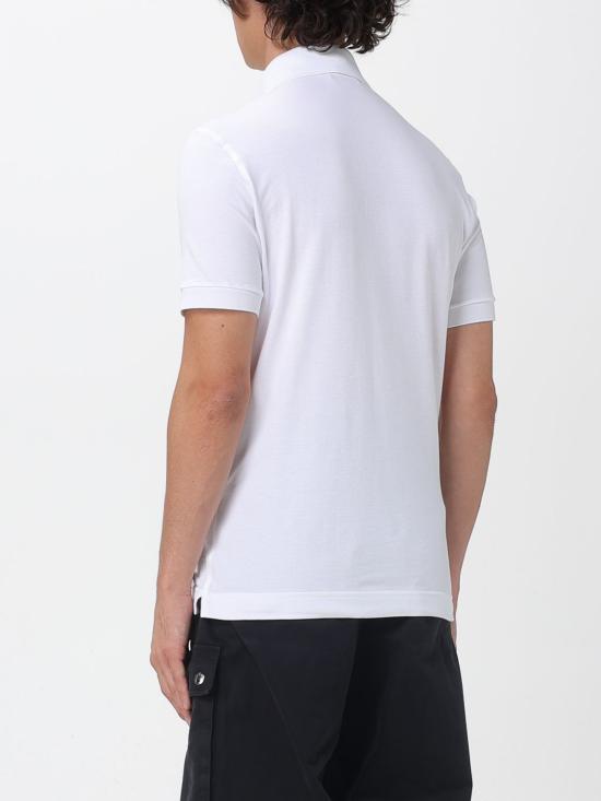 25FW 돌체앤가바나 로고 태그 코튼 폴로 셔츠 G8PL4TG7F2H W0800 White - DOLCE & GABBANA