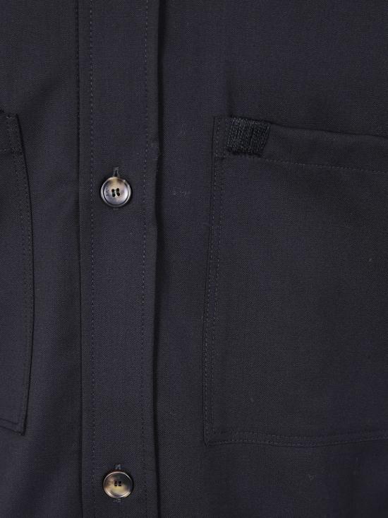 25FW 라니우스 긴팔 셔츠 F5LAMAOV123 110 Black - LANEUS