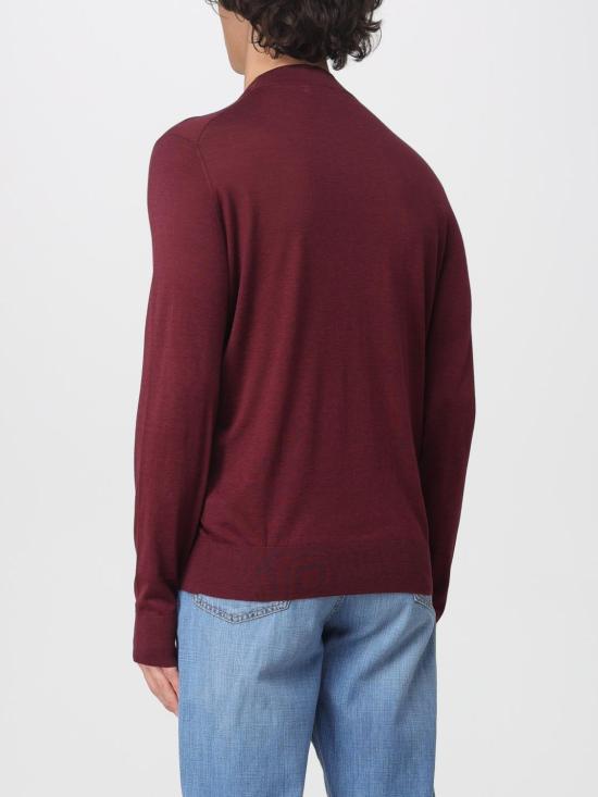 25FW 브루넬로 쿠치넬리 크루넥 니트 스웨터 MNB805414 T705 C3985 Amaranth - BRUNELLO CUCINELLI