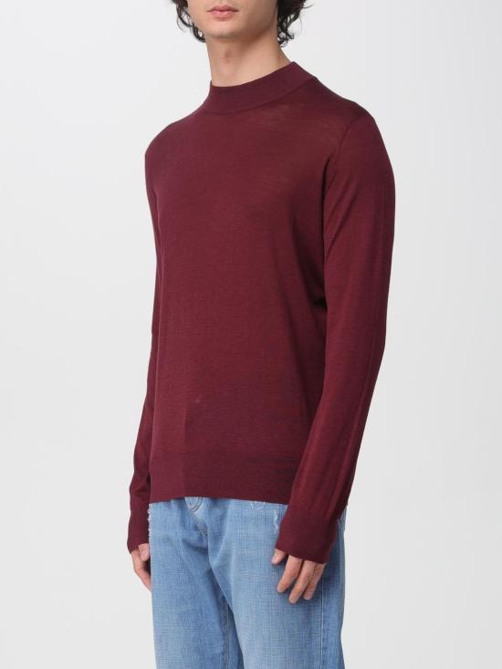 25FW 브루넬로 쿠치넬리 크루넥 니트 스웨터 MNB805414 T705 C3985 Amaranth - BRUNELLO CUCINELLI