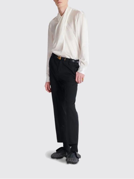 25FW 발망 셔츠 FH1HU335SE95 0FA White - BALMAIN