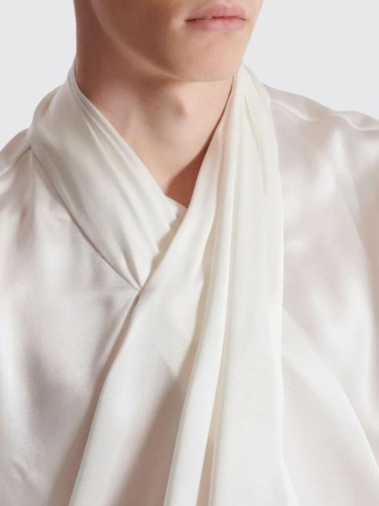 25FW 발망 셔츠 FH1HU335SE95 0FA White - BALMAIN