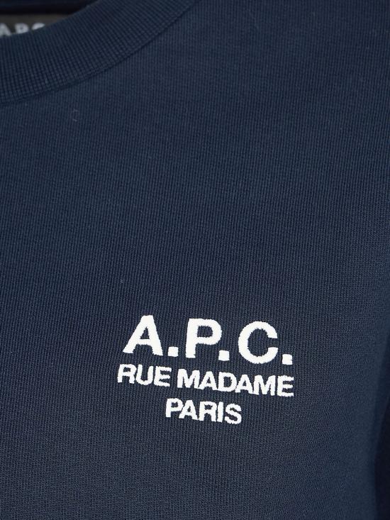 25FW 아페쎄 긴팔 티셔츠 COHBVM27913 TIQ Navy - A.P.C.