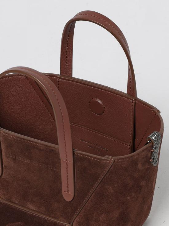 25FW 브루넬로 쿠치넬리 스웨이드 BC Duo 미니 백 MBDLD2675P TZSUO C4181 Burgundy - BRUNELLO CUCINELLI