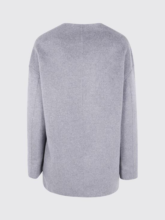 25FW 루루 드 세종 코트 DUNNE GREY MELANGE Grey - LOULOU DE SAISON