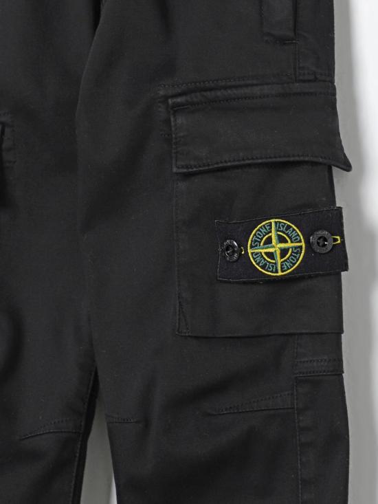 25FW [키즈] 스톤 아일랜드 트레이닝/조거 팬츠 3100007S0012 V0029 Black - STONE ISLAND