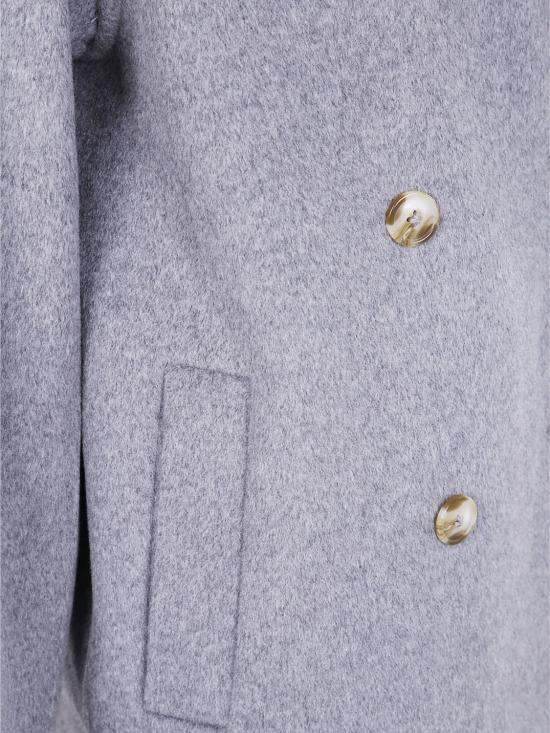 25FW 루루 드 세종 코트 BORNEOLDS GREY MELANGE Grey - LOULOU DE SAISON