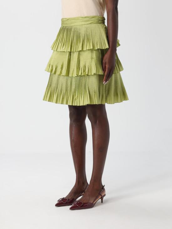25FW 발렌티노 가라바니 미디 스커트 7B3RADN5917 6Y0 Green - VALENTINO GARAVANI