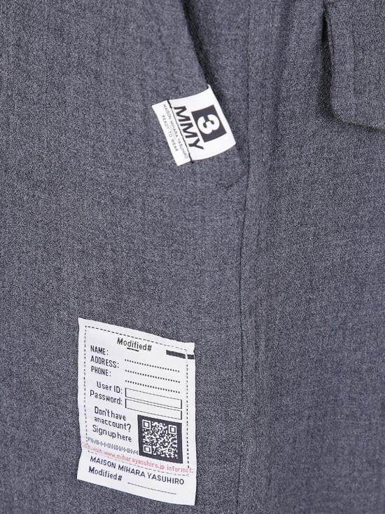 25FW 메종 미하라 야스히로 스트레이트 팬츠 J15PT132 GRAY Grey - MAISON MIHARA YASUHIRO