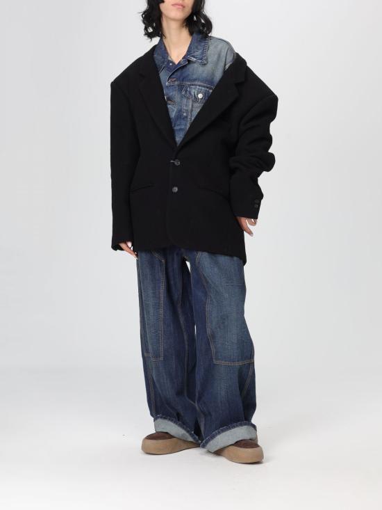 25FW MM6 메종마르지엘라 코트 S62BN0112M35469 900 Black - MM6 MAISON MARGIELA