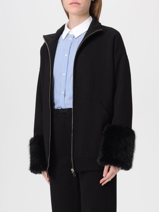 25FW 세미쿠튀르 트레이닝 상의 S5WL30 Y690 Black - SEMI-COUTURE