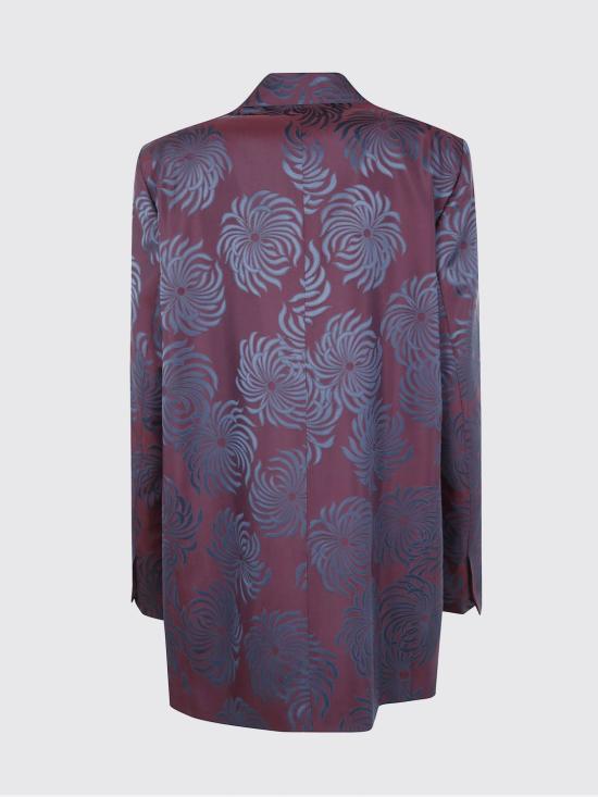 25FW 드리스 반 노튼 수트 자켓 2520104092140 358 Burgundy - DRIES VAN NOTEN