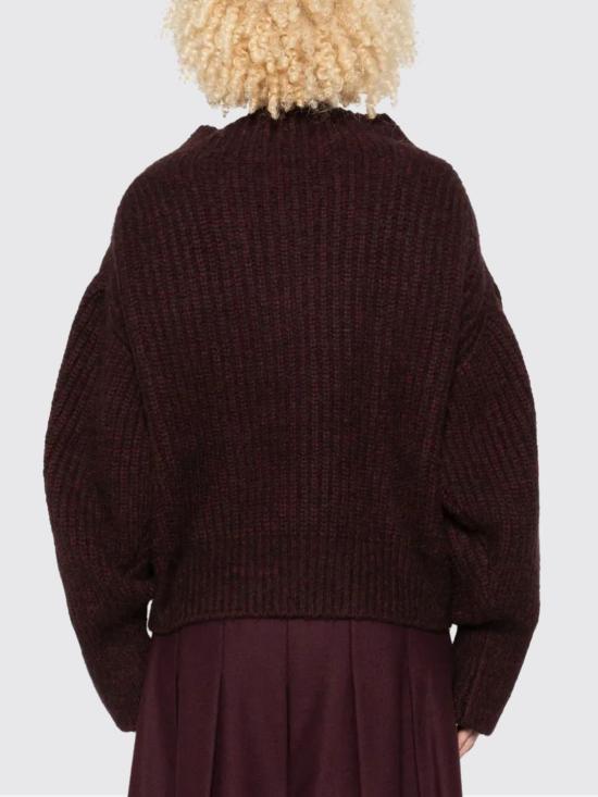 25FW 드리스 반 노튼 스웨터 2520112292725 355 Burgundy - DRIES VAN NOTEN