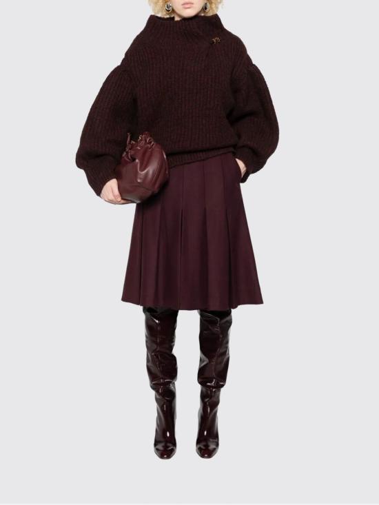 25FW 드리스 반 노튼 스웨터 2520112292725 355 Burgundy - DRIES VAN NOTEN