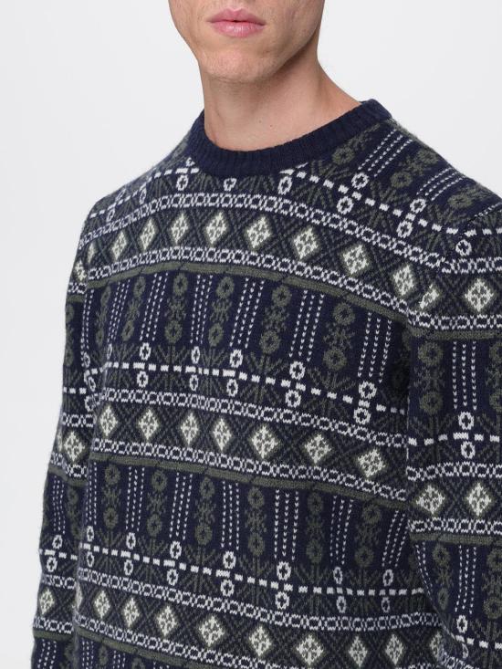 25FW 바버 스웨터 MKN1677 BL53 Blue - BARBOUR