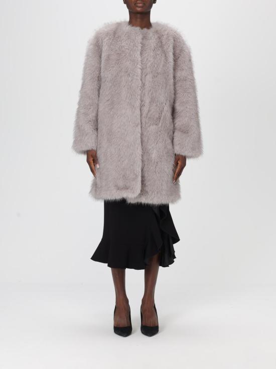 25FW 막스마라 올가 숏 페이크 퍼 코트 2526456012600 001 Grey